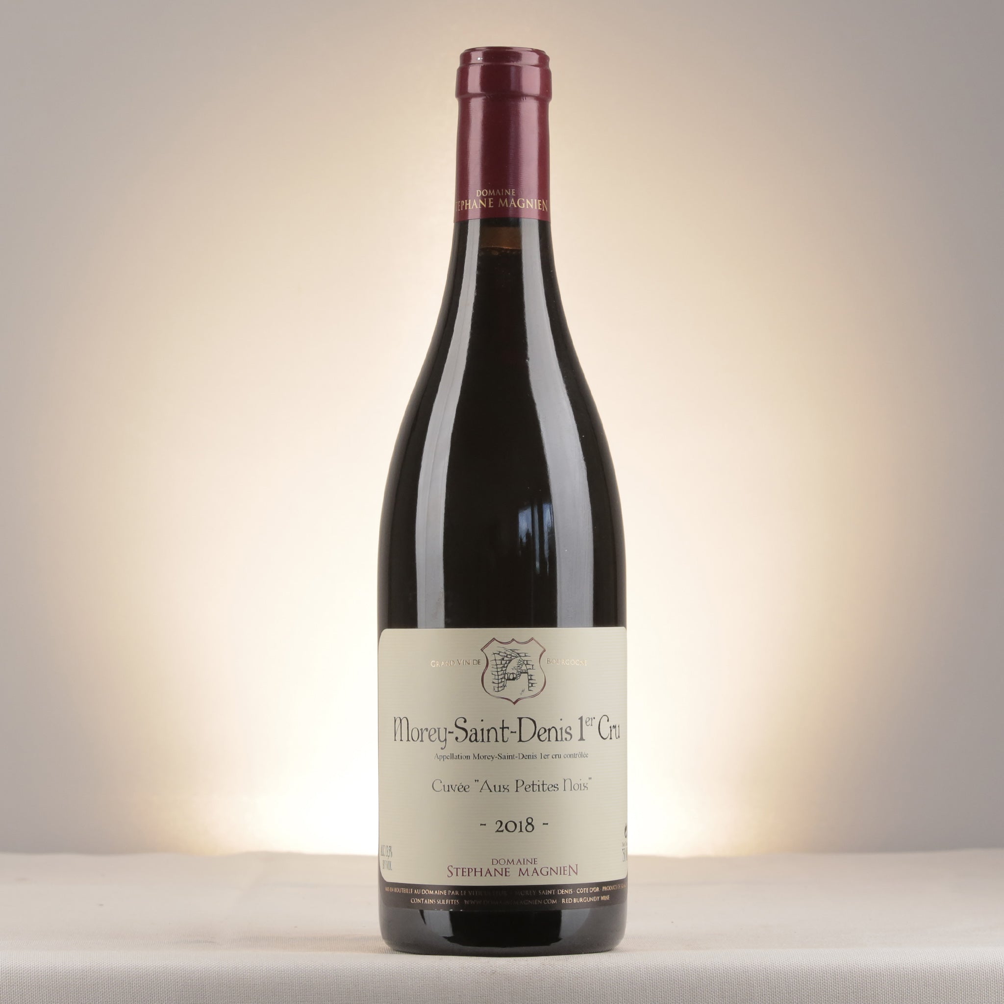Stéphane Magnien Morey-Saint-Denis 1er Cru Cuvée Aux Petites Noix 2018 Bottle front