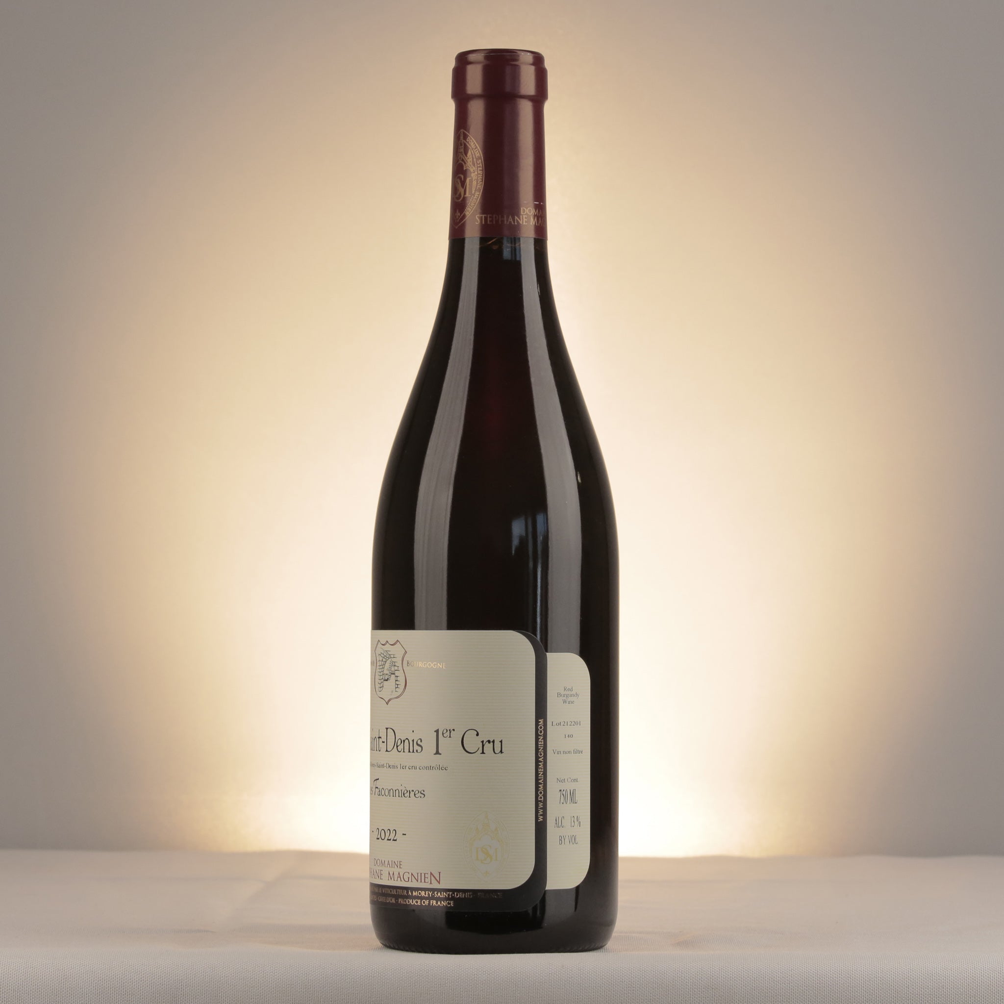 Stéphane Magnien Morey-Saint-Denis 1er Cru Les Faconnières 2022 Bottle label