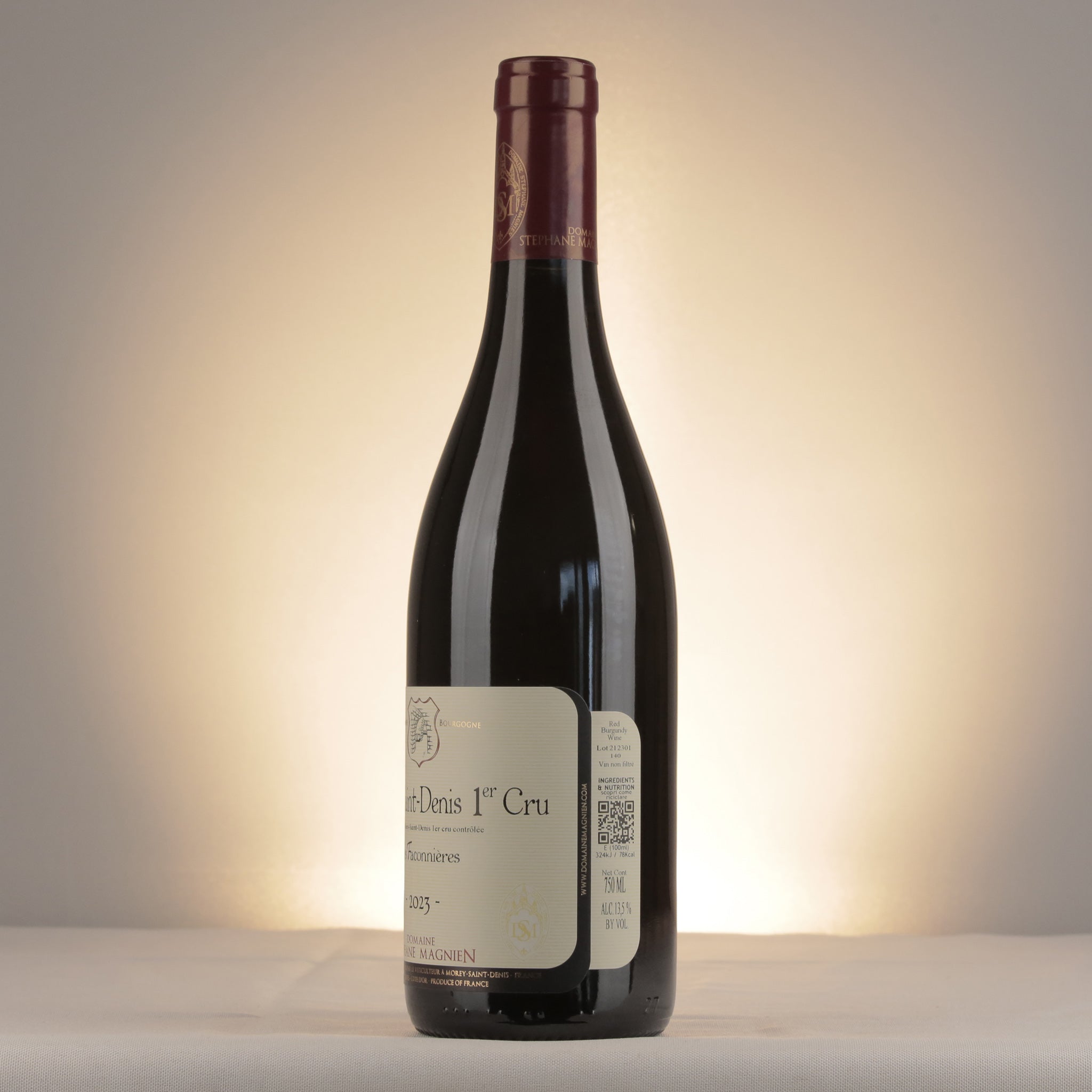 Stéphane Magnien Morey-Saint-Denis 1er Cru Les Faconnières 2023 Bottle label