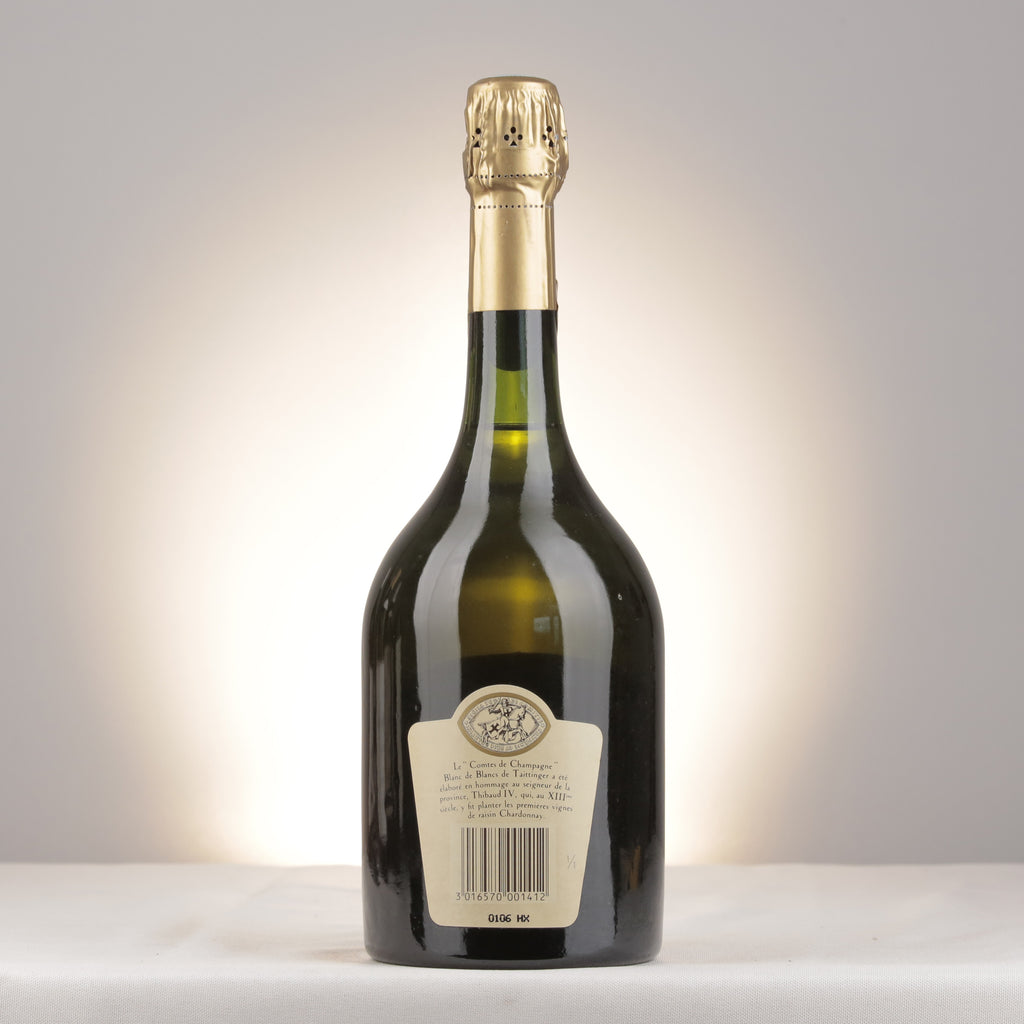Champagne Taittinger Comtes de Champagne Blanc de Blancs Grand Cru 1983 Bottle back