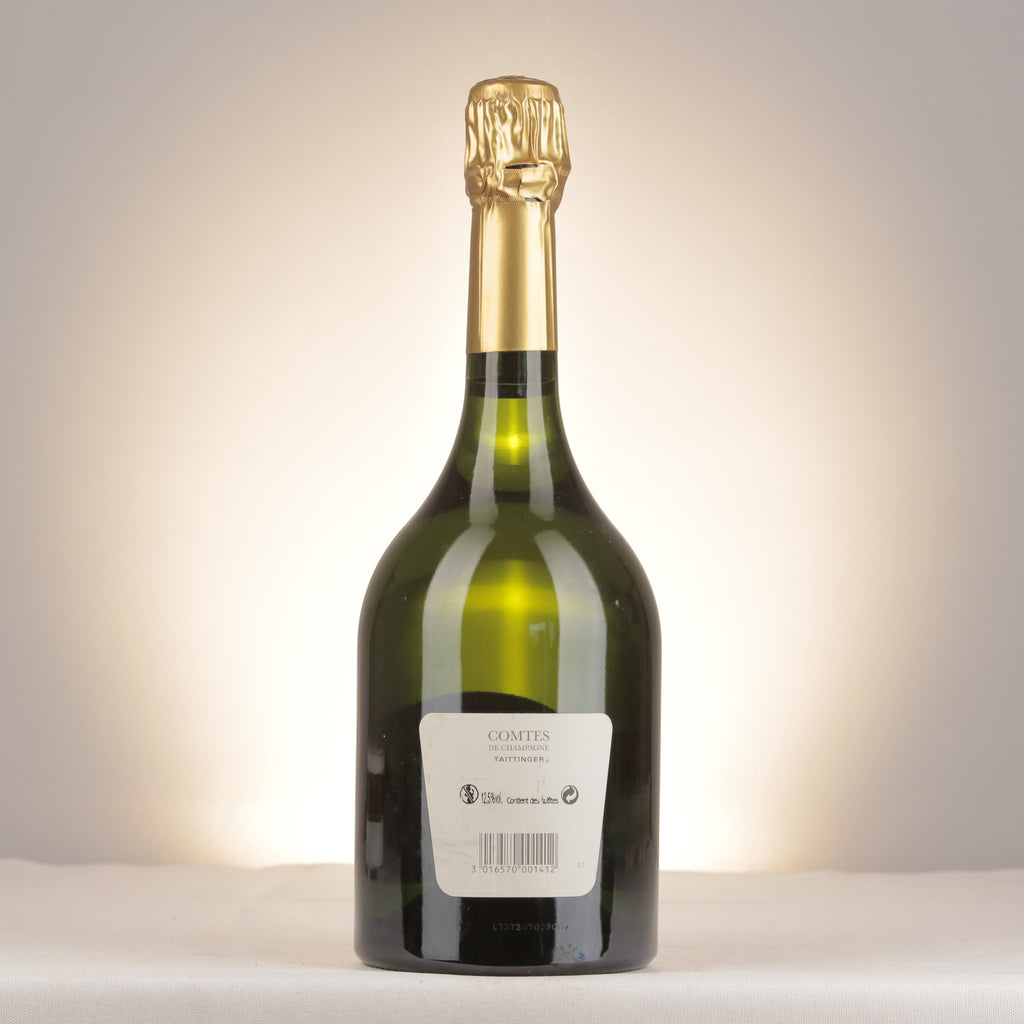 Champagne Taittinger Comtes de Champagne Blanc de Blancs Grand Cru 2006 Bottle back