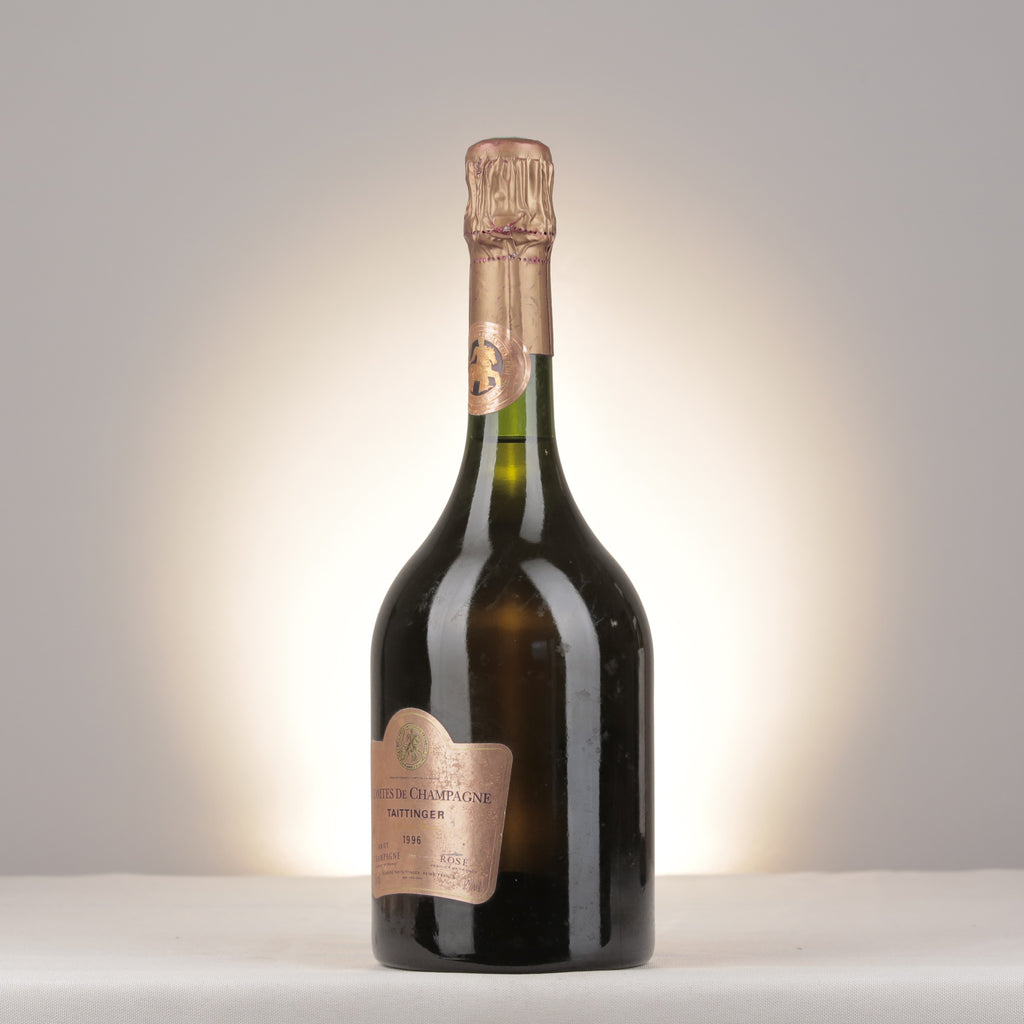 Champagne Taittinger Comtes de Champagne Rosé 1996 Bottle turned left