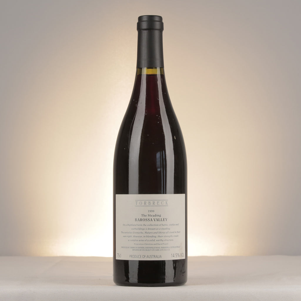 Torbreck The Steading Barossa Valley 1999 Bottle back