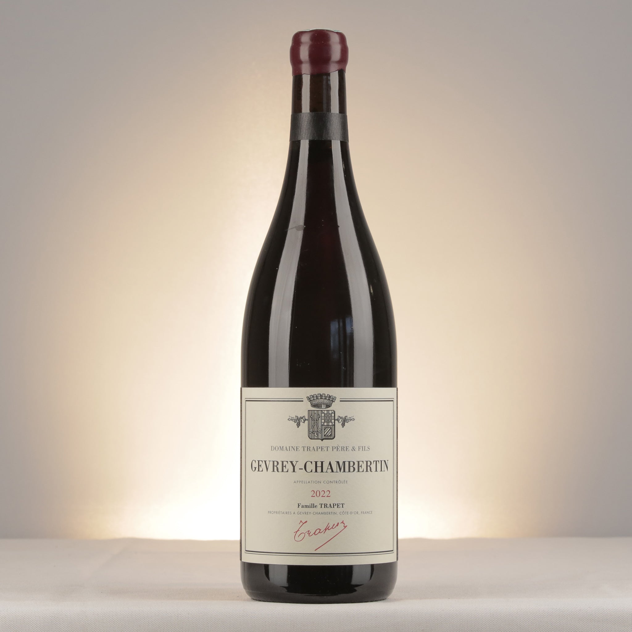 Trapet Père et Fils Gevrey-Chambertin 2022 Bottle front