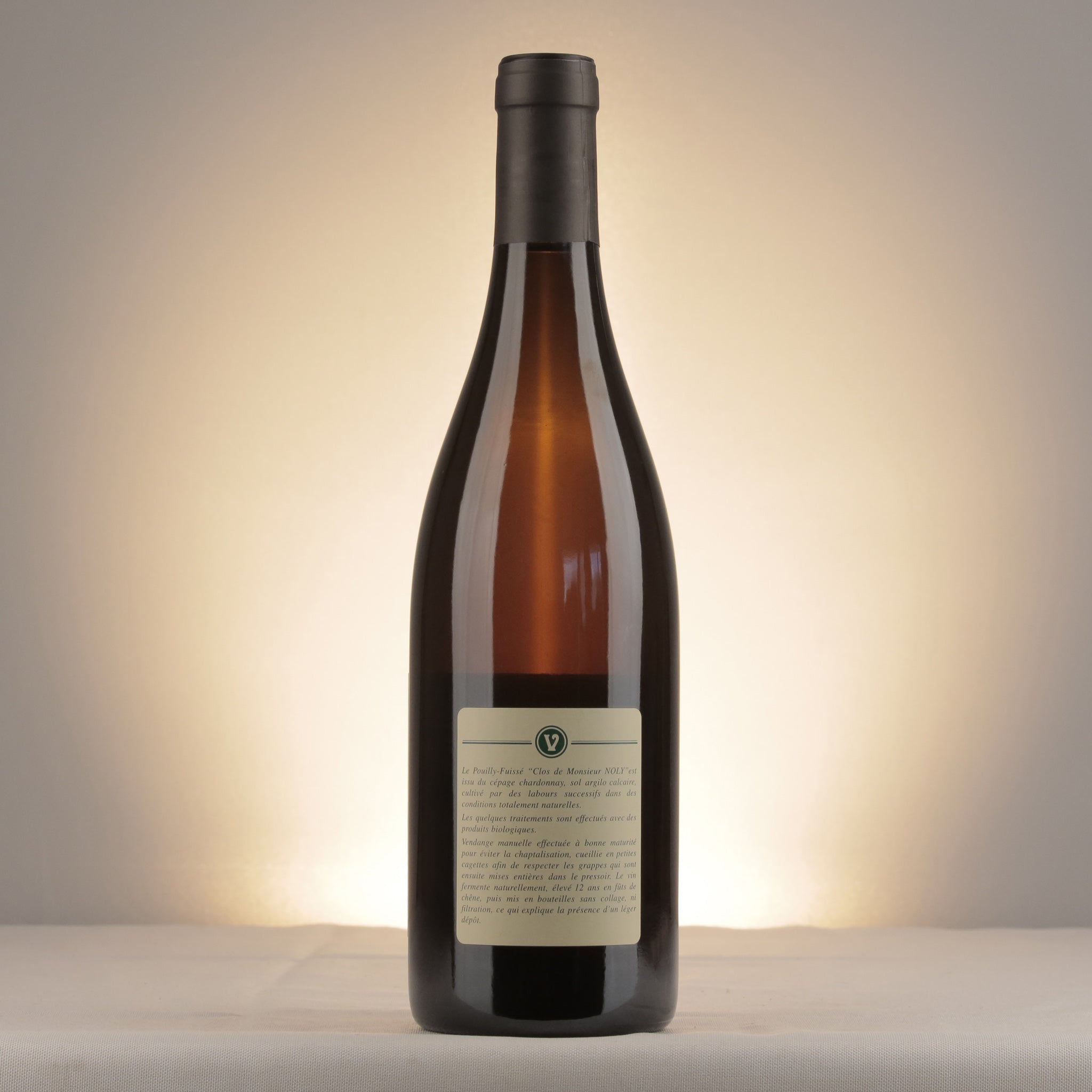 Valette Pouilly-Fuissé Le Clos de Monsieur Noly Vieilles Vignes 2008 Bottle back