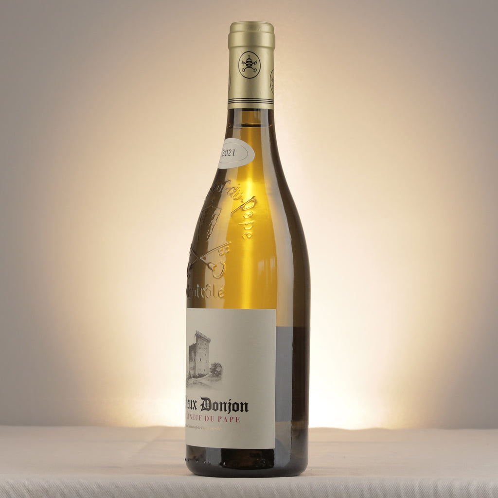 Le Vieux Donjon Chateauneuf-du-Pape Blanc 2021 Bottle detail