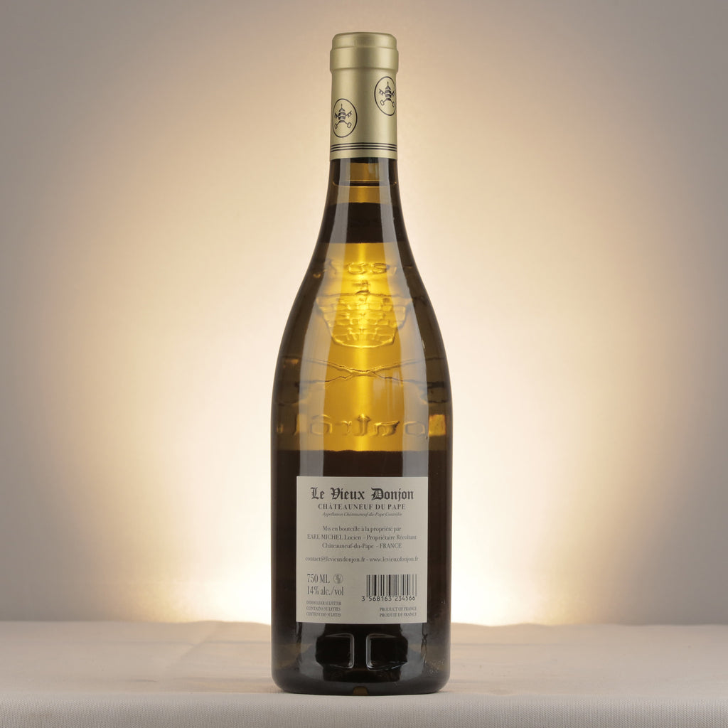 Le Vieux Donjon Chateauneuf-du-Pape Blanc 2021 Bottle back