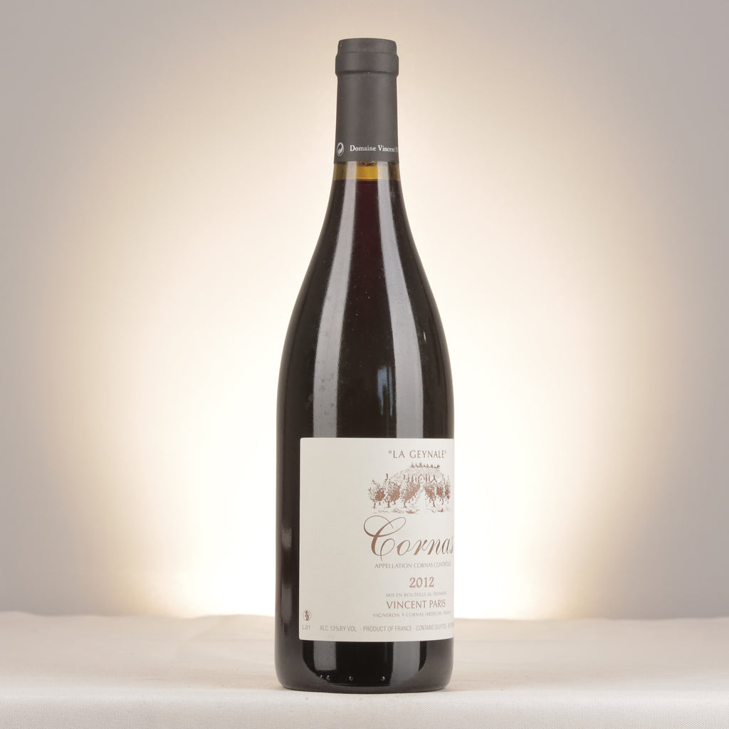 Vincent Paris Cornas La Geynale 2012 Bottle turned right