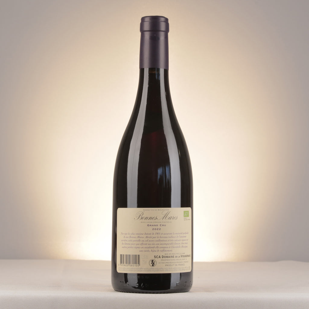 La Vougeraie Bonnes Mares Grand Cru 2022 Bottle back