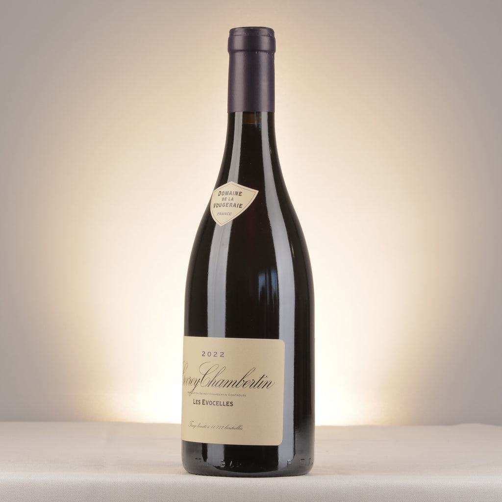 La Vougeraie Gevrey-Chambertin Les Evocelles 2022 Bottle detail