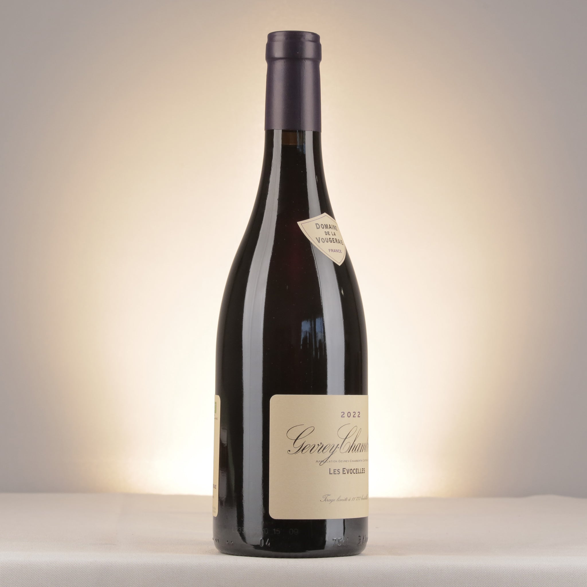 La Vougeraie Gevrey-Chambertin Les Evocelles 2022 Bottle label