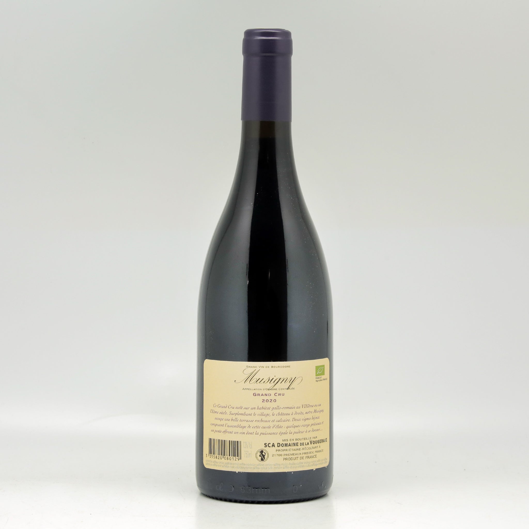 Domaine de la Vougeraie Musigny Grand Cru 2020 Red wine Bottle