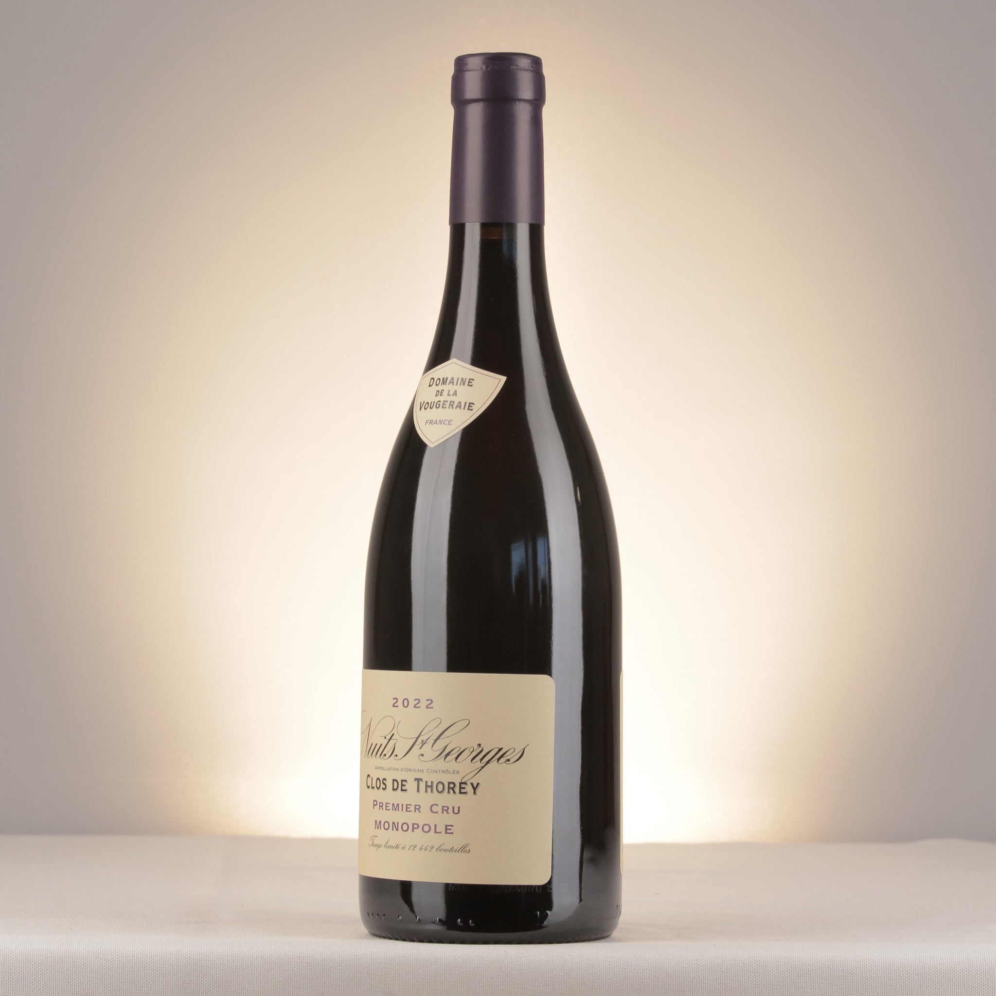 La Vougeraie Nuits-Saint-Georges 1er Cru Clos de Thorey 2022 Bottle label