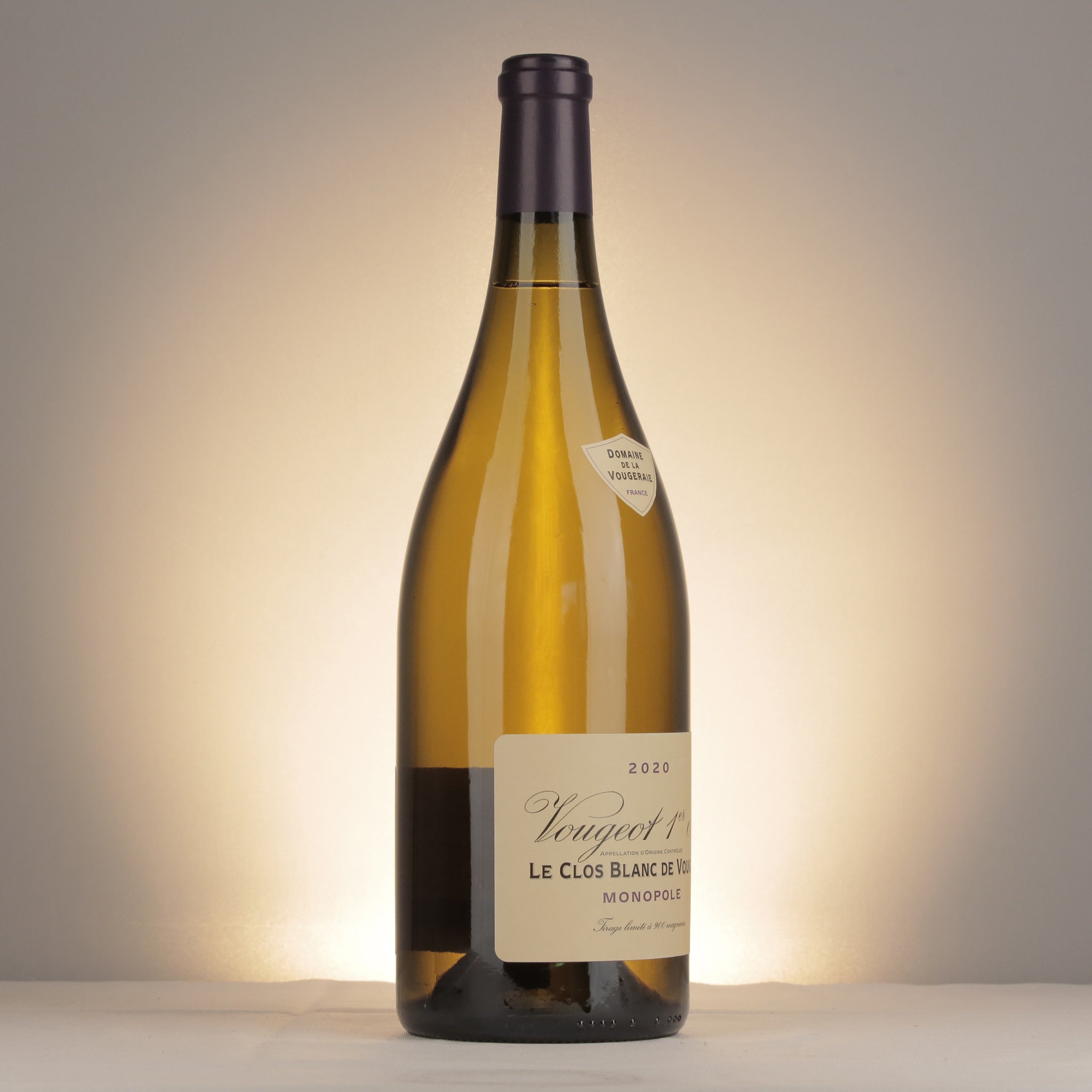 La Vougeraie Vougeot 1er Cru Le Clos Blanc de Vougeot 2020 Magnum label